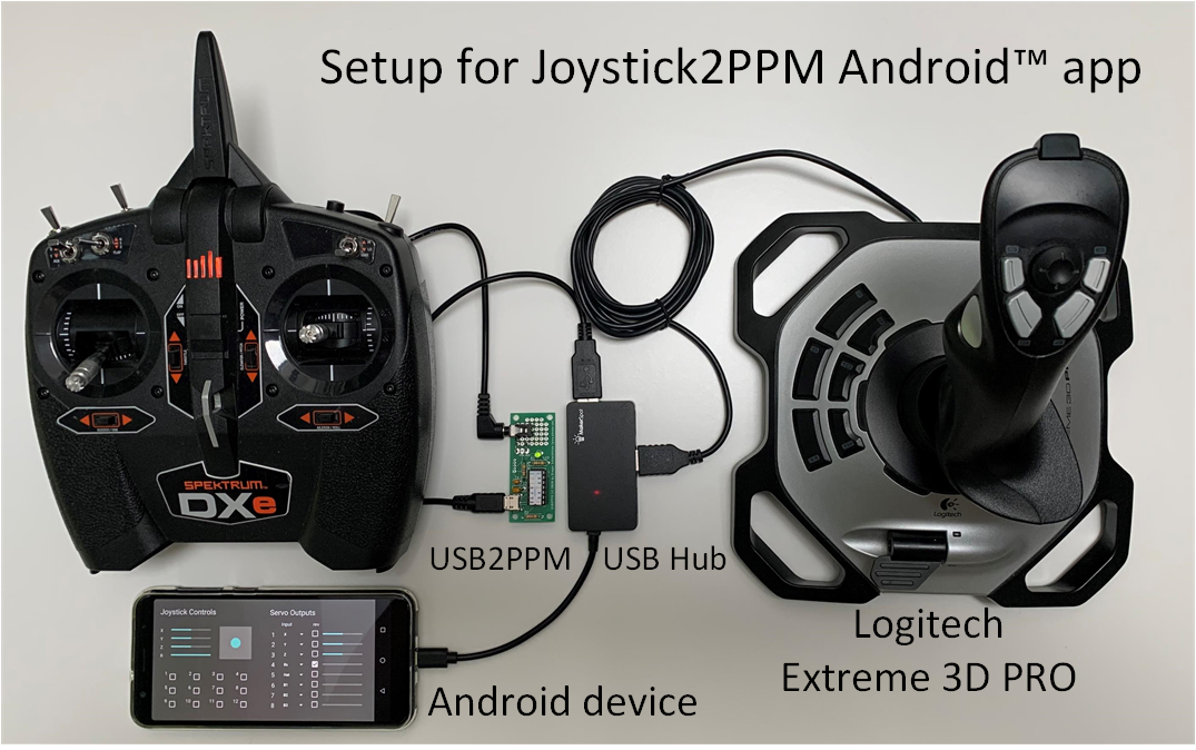 Joystick2PPM app set up