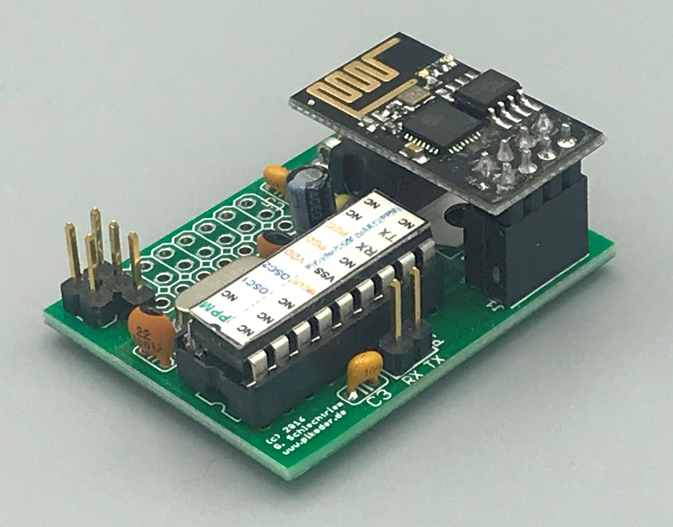 PiKoder/PPM wRX: PiKoder/PPM WLAN R/C receiver with PPM Output